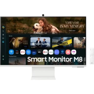 Ecran PC - SAMSUNG - 32" - UHD 4K - 60Hz - Dalle VA - 4ms - SMART MONITOR M8 - M80F - Blanc