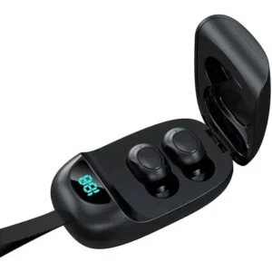 Écouteurs sans fil pour Google Pixel Bluetooth 5.0 étui 2000 mAh basses profondes - Noir
