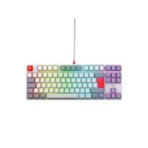 Clavier Gaming filaire Azerty Cherry XTRFY K4V2 RGB TKL Retro Edition Gris