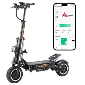 Trottinette Électrique Halo Knight T107 Pro 11'' Pneu de Route 3000W * 2 Double Moteur 60V 38.4Ah Batterie