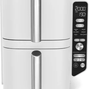 Friteuse sans huile NINJA - Double Stack XL SL400EUWH - Capacité 9,5L - 6 programmes de cuisson - Blanc