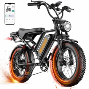 Headeer BK20 Vélo Électrique Adulte 20'' Fat Bike 750W, Batterie 48V 20Ah, Autonomie 80km, 50km/h, Suspensions